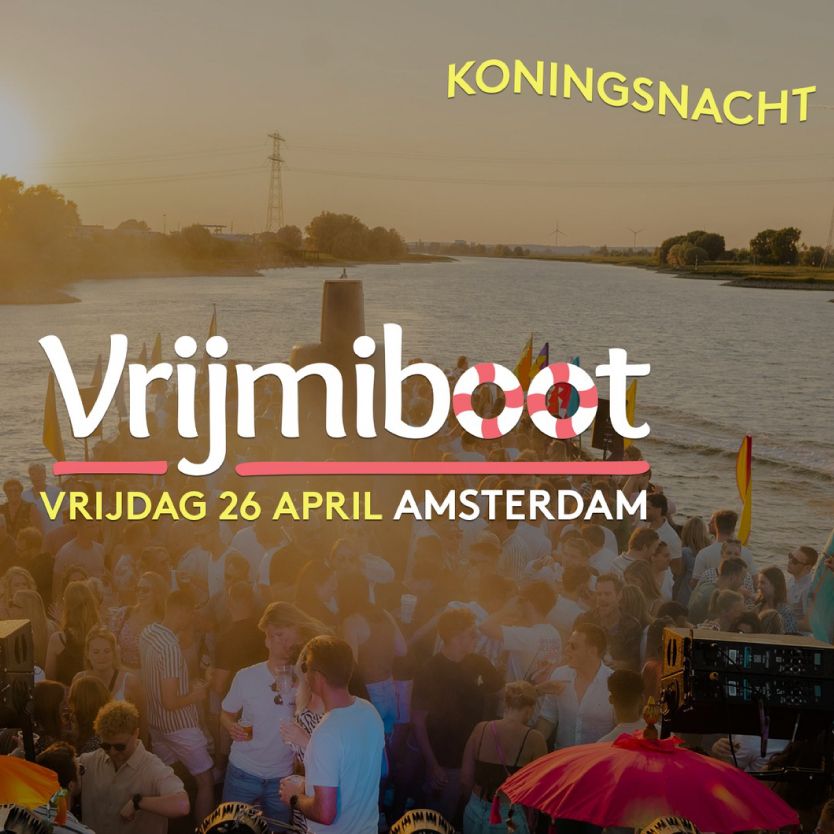 Vrijmiboot koningsnacht - Amsterdam cover