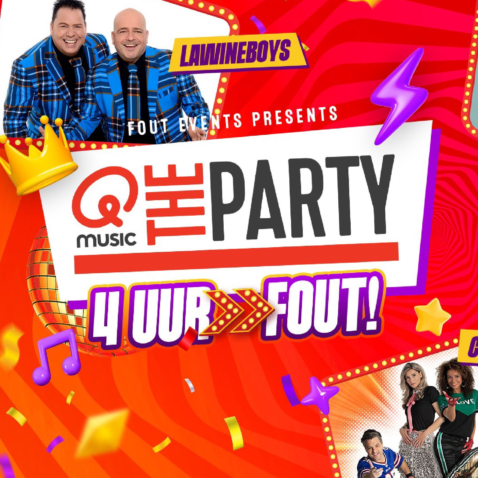 Q-Music the Party FOUT! - Rotterdam cover