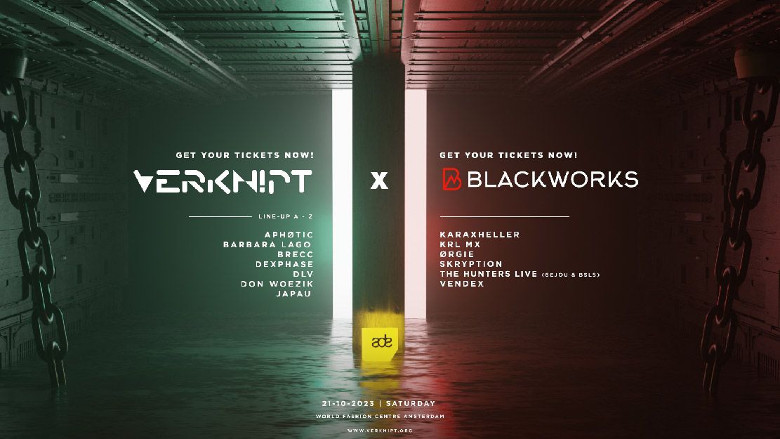 Verknipt x Blackworks ADE Saturday cover