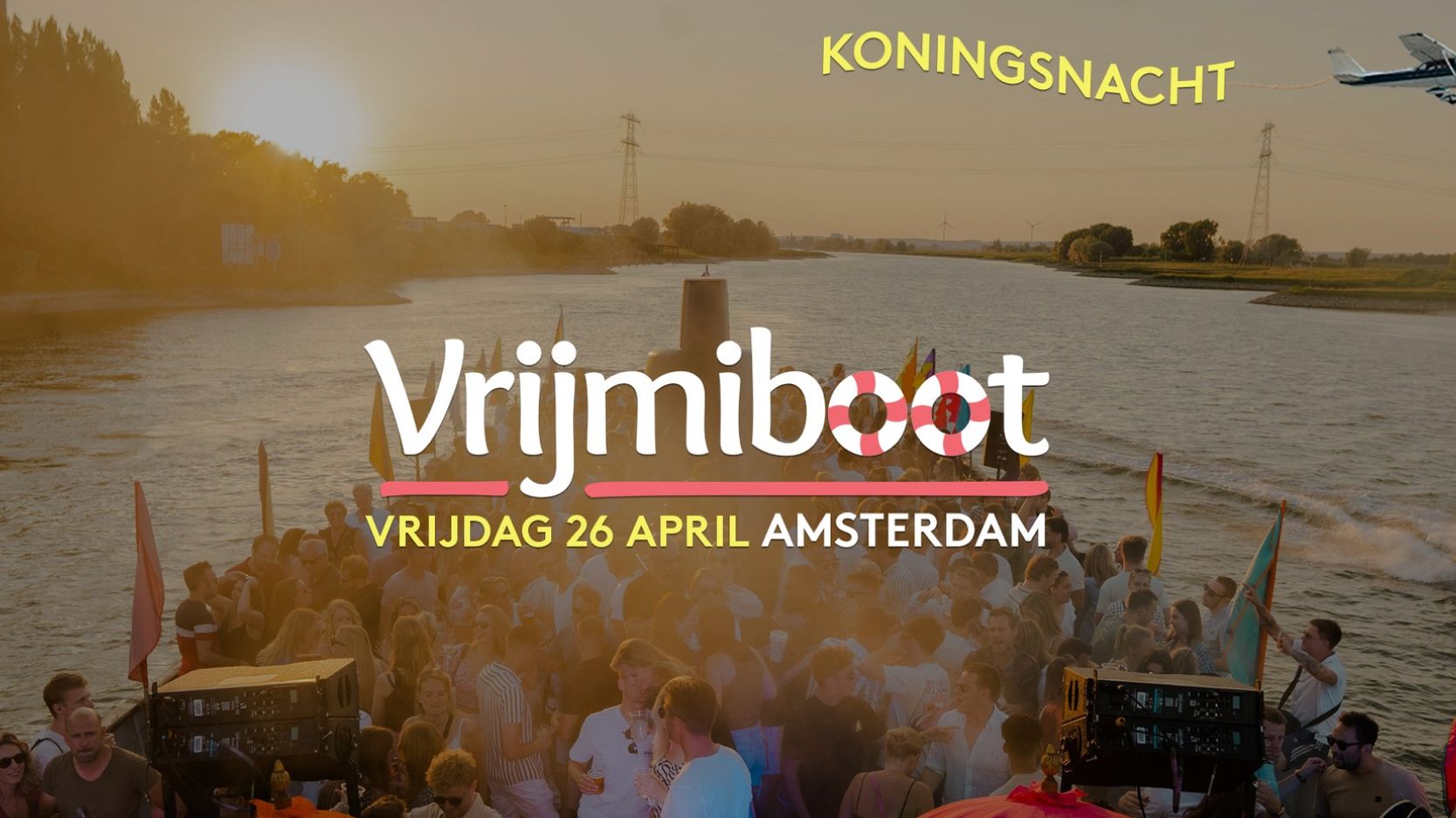 Vrijmiboot koningsnacht - Amsterdam cover
