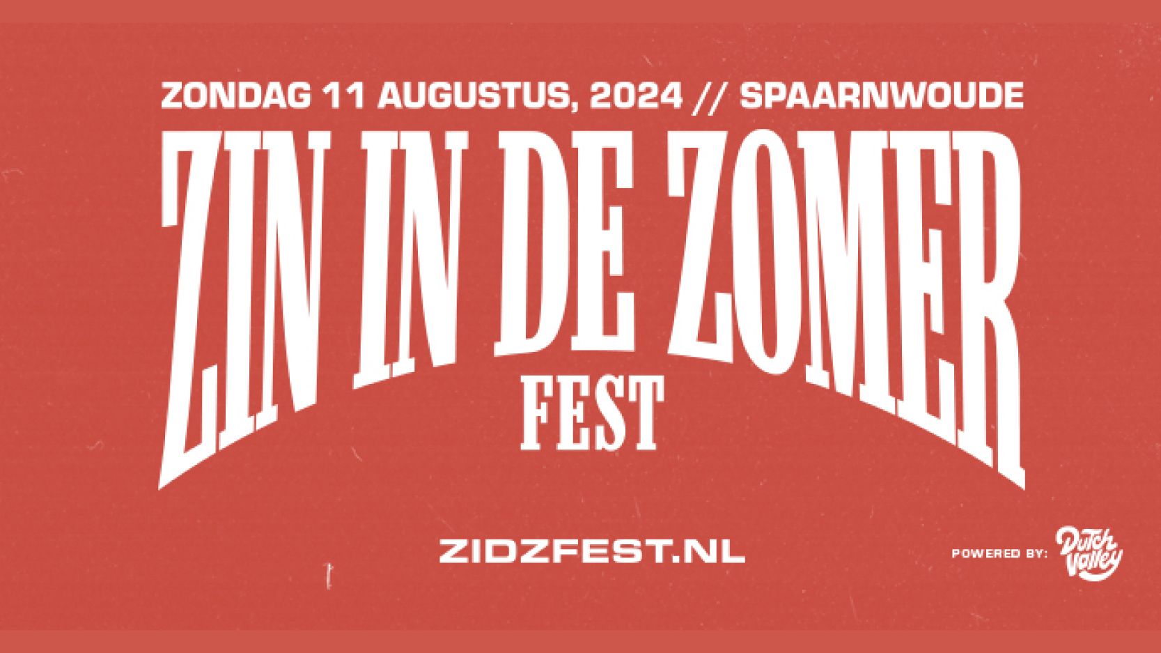 Zin in de Zomer Fest - Dutch Valley cover