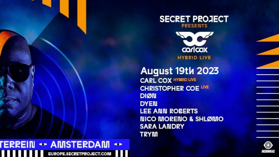 Secret Project presents Carl Cox cover