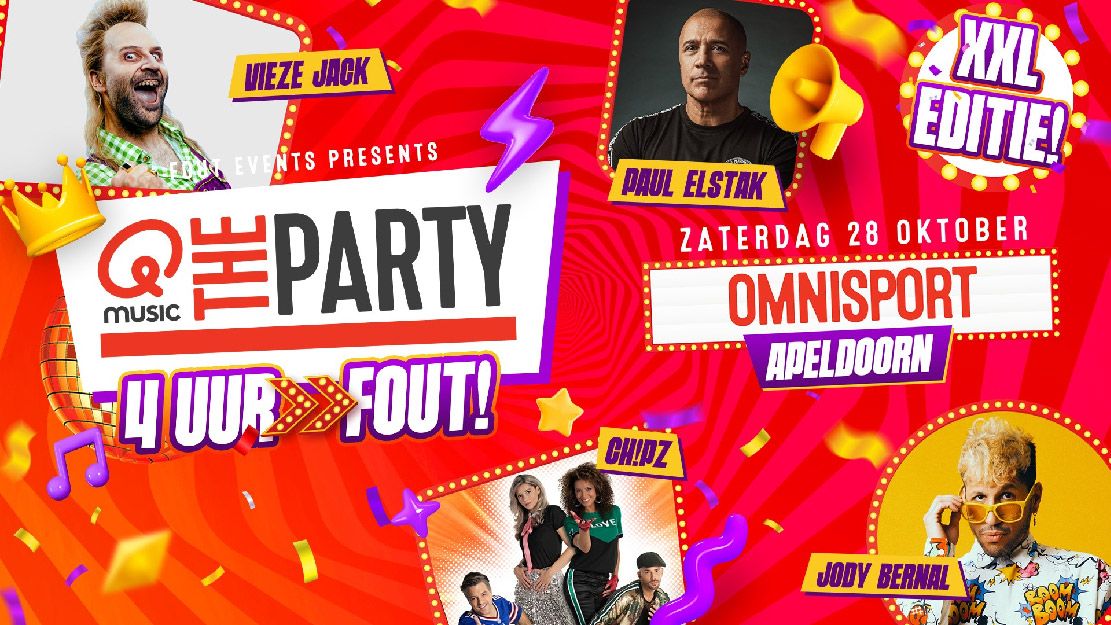Q-Music the Party FOUT XXL - Apeldoorn cover
