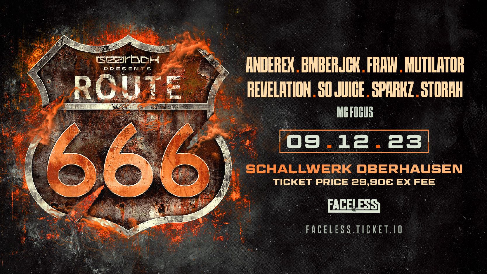 Gearbox x Faceless presents Route 666 cover