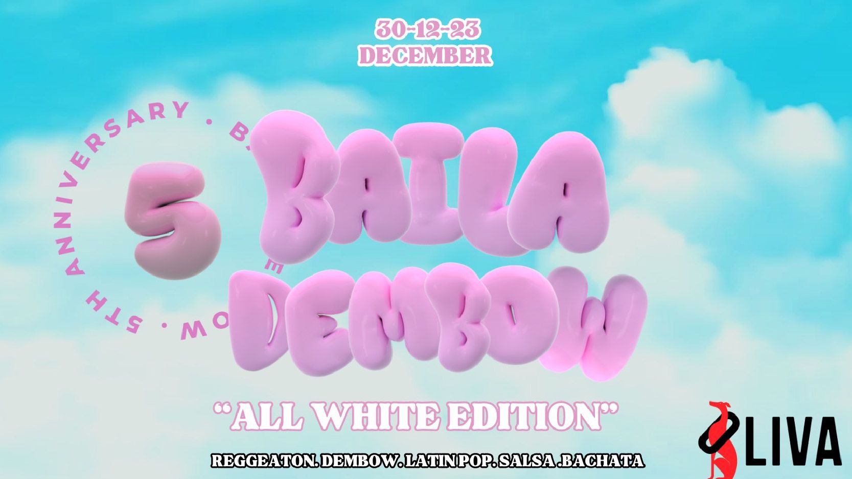 Baila Dembow 5 Years Anniversary cover