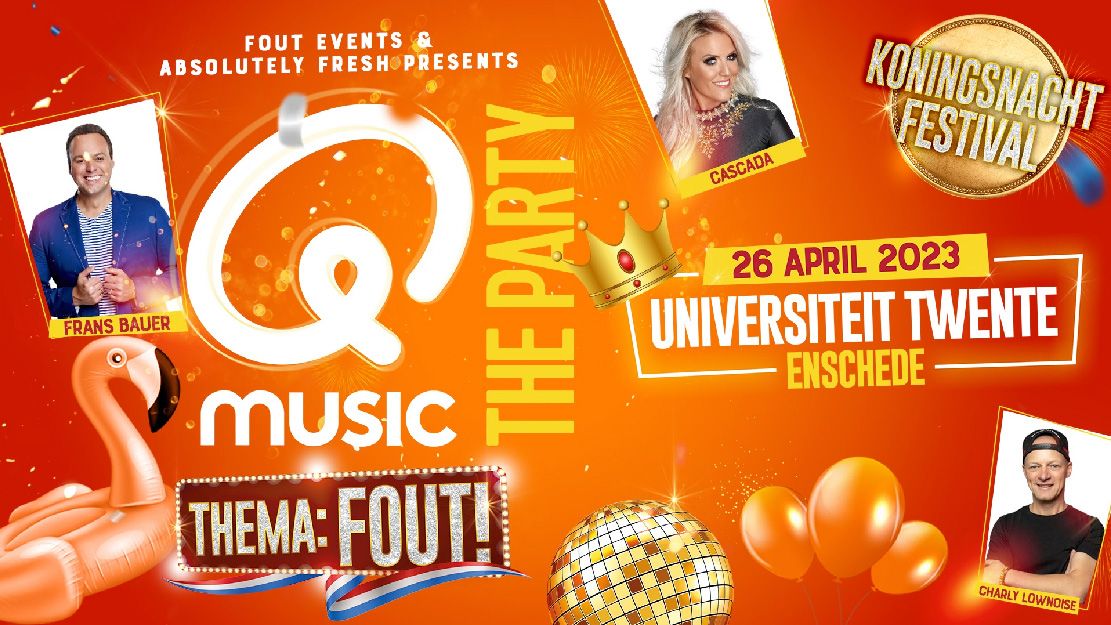 Q-music the Party FOUT! - Koningsnacht Festival cover