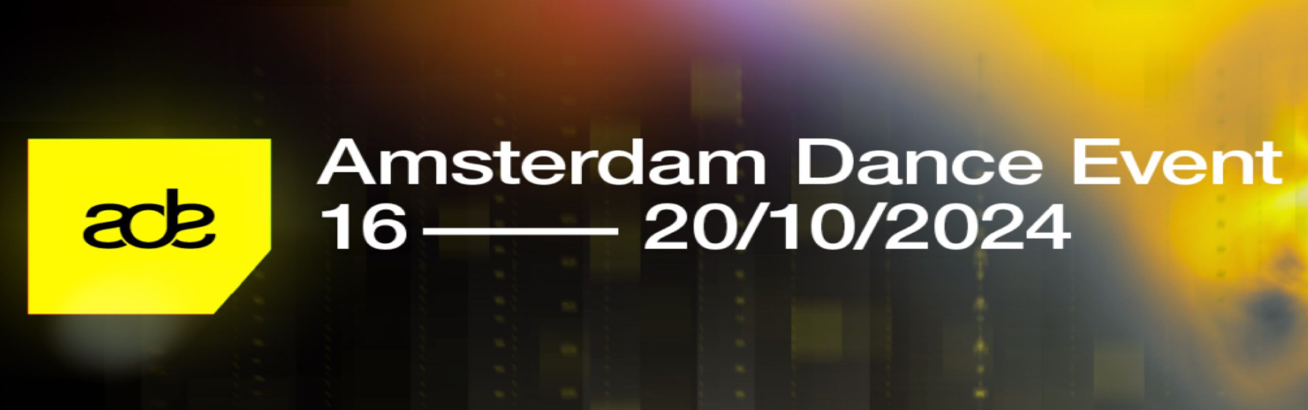 Amsterdam Dance Event (ADE) header