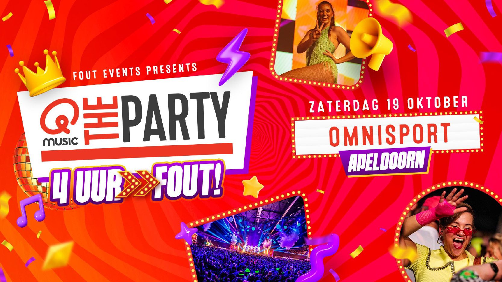 Q-Music the Party FOUT XXL - Apeldoorn cover