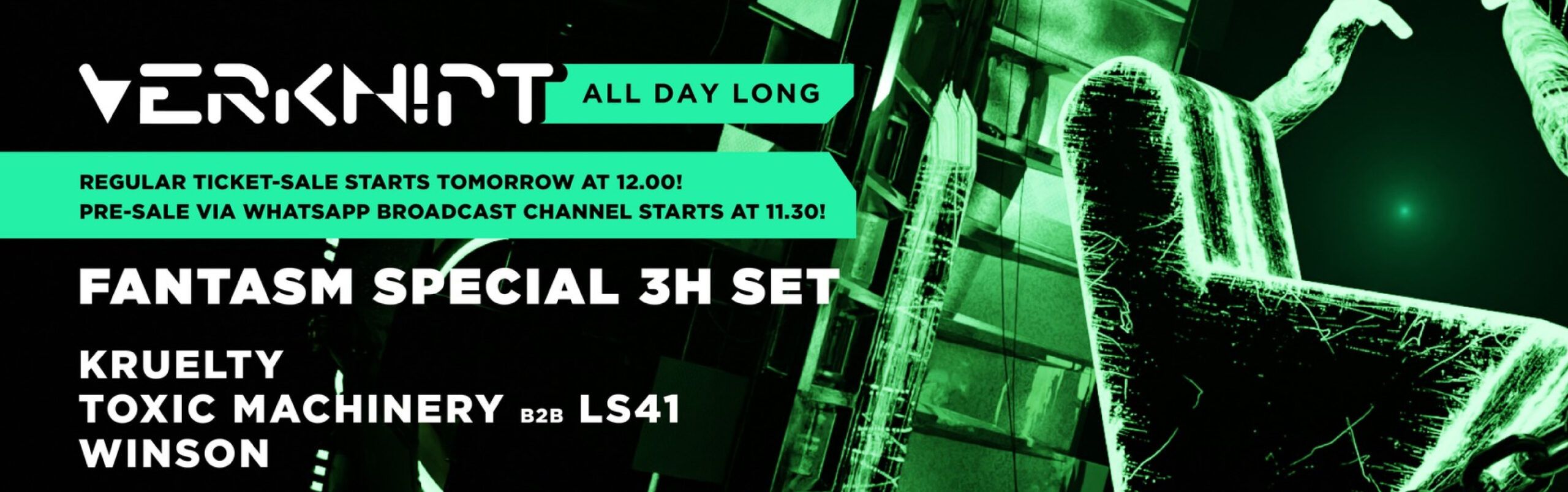 Verknipt All Day Long - Extra Show header