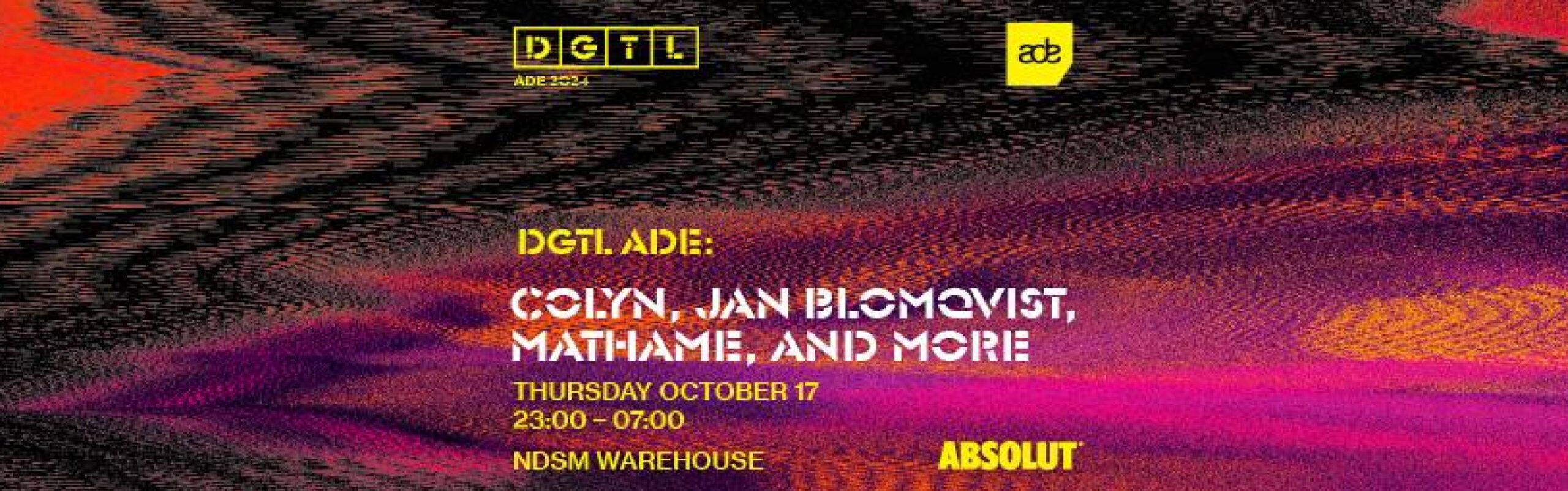 DGTL ADE x Colyn, Jan Blomqvist, Mathame, and More header