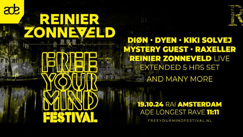 Reinier Zonneveld - Free Your Mind ADE cover