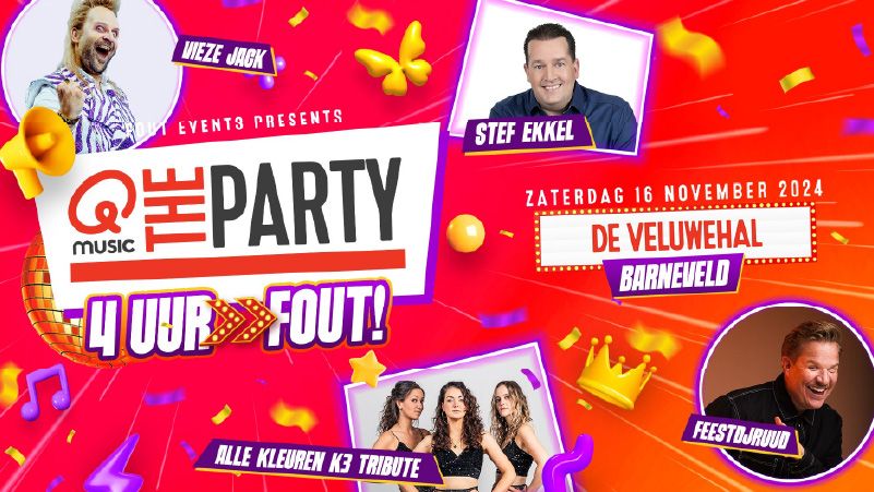 Q-Music the Party FOUT XXL - Barneveld cover