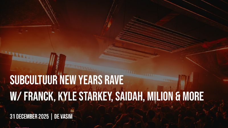 Subcultuur New Years Rave  cover